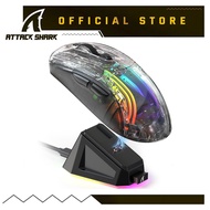 ATTACK SHARK X2PRO Wireless Gaming Mouse,Magnetic Charging Dock, BT/2.4G Wireless/Wired Gaming Mouse