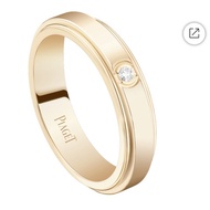 未使用 Piaget 伯爵 25年保卡 Possession時來運轉系列18K玫瑰金單鑽戒指 65碼
