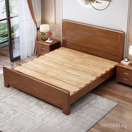Modern Master Bedroom Double Bed1.5m Rental High Box Single Bed Solid Wood Simple Bed1.8m Home Stora