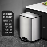 CCKO - 30L 不锈钢垃圾桶丨客厅 厨房 垃圾桶丨带盖办公室脚踏垃圾桶丨卫生间垃圾桶【平行进口】