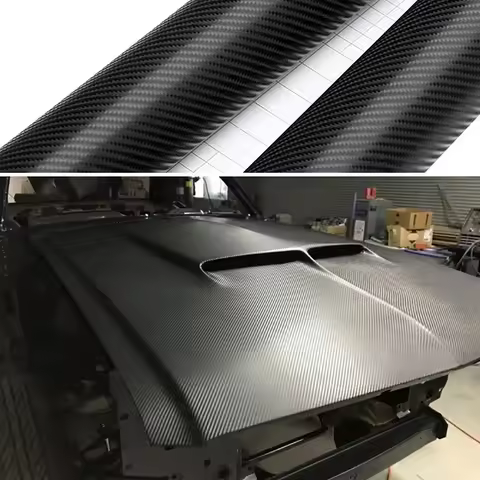 152cm*200cm 4D Carbon Fiber Vinyl Film Car Styling Wrapping Sheet Roll Film Automobiles DIY Car Hood