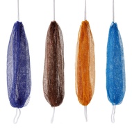 Jalur Mandian Anjal Afrika Pengelupasan Jaring Sauna Tuala Mandi Belakang Scrubber Jaring Berbuih An