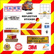 ORIGINAL SIRIM Lori Reflective Sticker-JPJ PUSPAKOM Permit Approve -Van / Lorry- 3M Diamond Gred -St