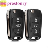 PRESTONRY Car Key Shell Black Car Accessories For Kia K2 K5 For Rio 3 Picanto Cerato 3 Buttons