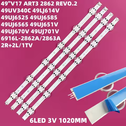 LED backlight strip for Tv 49uj6565 49uj6525 49uj6585 49uj6510 49uj6560 ART3 2862 2863 6916L-2862A 6