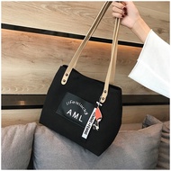 WOMEN'S bag TS112 Korea AML Canvas Women Shoulder bag / Women's Shoulder bag - Black LATEST IMPORTED