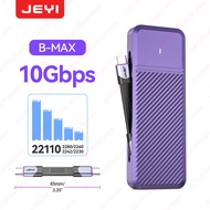 JEYI 22110 M.2 NVME SSD Enclosure - USB 3.2 Gen2 Type-C 10Gbps Supports M&B+M Keys 2230/2242/2260/22