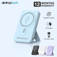 AIRDROPTECH PD 20W Powerbank With Stand 10000mAh Magnetic Wireless Fast Charging Power Bank Portable Quick Charger