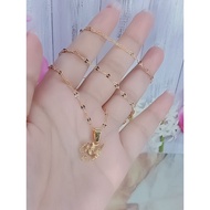 Titanium Y initial necklace