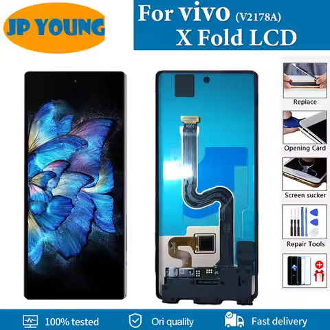 6.53"Original AMOLED For vivo X Fold Small LCD Touch Screen Digitizer Assembly Replacement For vivo 