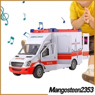 Simulation Ambulance Toy with Light Sound Urgent Ambulance Toy with Siren Sound Effects Educational 