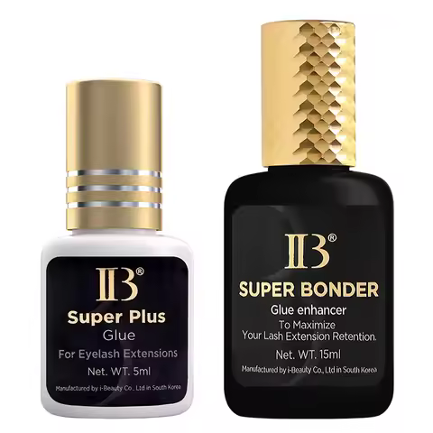 2 Bottles IBeauty Super Plus Glue Adhesive For Eyelash Extensive Super Bonder Korea Liquid Clear Hea