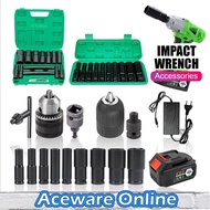 Impact Wrench Accessories Drill Chuck Adapter Impact Wrench Battery Charger Impact Socket Wrench Box