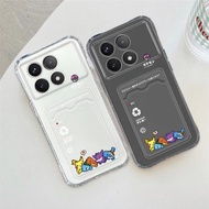 SoftCase Anime Pattern ATM ID Card Casing For Redmi K70E K60 Ultra K50 Ultra 12 5G 13C 4G A3x A3 A2+