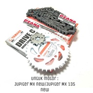 GEAR SET SEPAKET RANTAI JUPITER MX NEW JUPITER MX 135 50C