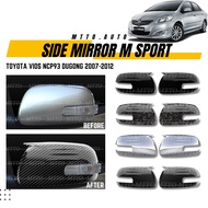 MTTO Toyota Vios NCP93 Dugong 2007-2012 Exterior Side Mirror Cover Msport Design Accessories
