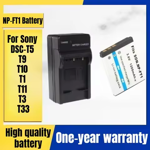 NP-FT1 camera battery + charger, suitable for Sony DSC-T5 T9 T10 T1 T11 T3 T33 digital camera 3.6V 1