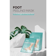 [DERMAL KOREA] Foot Peeling Mask(18g X 2)/Dead Skin Remover/Moisturizing Feet Peeling/AHA/BHA/PHA/Aloea Vera/Eucalyptus/Nourishment Oil &amp; moisture supply Make it into Baby Feet