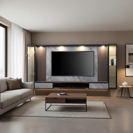 Tasibo-TV43 : 10ft TV Cabinet With Spotlight-Free Installation