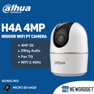 DAHUA H4A 4MP INDOOR 2WAY AUDIO WIFI PAN & TILT NETWORK CAMERA FREE MICRO SD 64GB