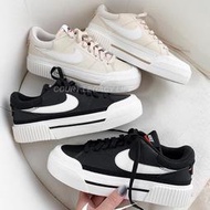 韓國連線 Nike Court Legacy Lift 厚底 解構 奶茶 增高女鞋 休閒鞋 帆布鞋 DM7590-200