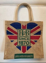 Holland & Barrett Jute Tote Bag