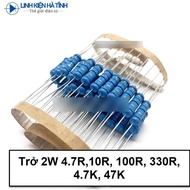 [Combo 50] resistor 2W 4.7R 10R 100R 330R 4K7