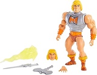 Masters of the Universe Origins Deluxe He-Man 5.5-in Action Figure, Battle Character for Storytellin