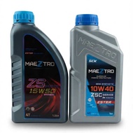 SCK RACING MAEZTRO 10W40 15W50 1L&1.2L ZS ZF SEMI FULLY SYNTHETIC 4T ENGINE OIL