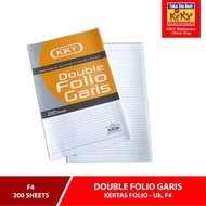 KERTAS FOLIO BERGARIS KIKY [200 LEMBAR] / KERTAS POLIO KIKI 1 PAK / KERTAS DOUBLE FOLIO GARIS 1 PACK