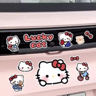 Hellokitty Electric Car Sticker kt Cat Yellow Bear Kapibara Ruby Panda Waterproof Cartoon Car Sticke