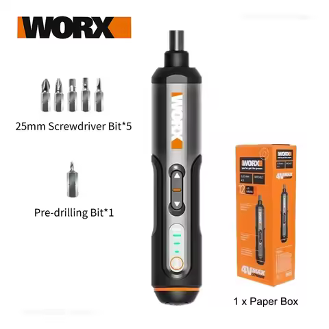 Worx 4V Mini Electrical Screwdriver Set WX240 WX240.7 Smart Cordless Electric Screwdrivers USB Recha