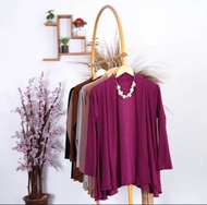 cardigan outer bahan jersey zoya