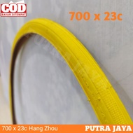 Racing Bicycle Tires 700 x 23 c fixie Outer Tires 700 x 23c Road Bike Yellow Hang Zhou High Quality