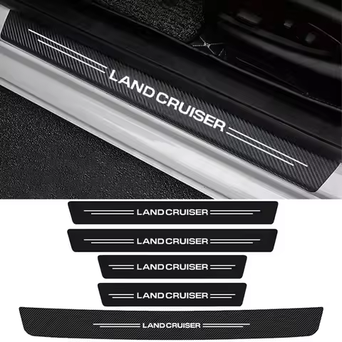 Car Door Sill Protector Rear Trunk Bumper Anti-Scratch Stickers for Land Cruiser 200 J200 LC200 100 