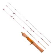 【TRAINFIS】1.4M UL EXTRA SOFT Rod Ultralight Spinning Rod Baitcasting Rod 4 Sections Protable Travel 