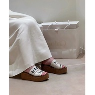 Chloe Cross-Woven Thick Sole Slippers - Summer Style Woven Straw Sandals