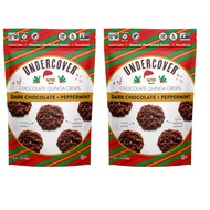 [Bundle of 2] UNDERCOVER Crispy Quinoa Dark Chocolate + Peppermint 85g (Mini Crisps)