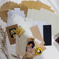 47 pcs journal kit Scrapbook Journaling Journal Kitni Journal Kit Journal sticker doilies paper brow