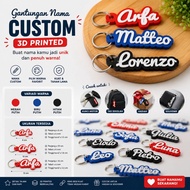 GANTUNGAN GK001 Custom 3D Embossed Name Keychain | Aesthetic NameKeychain | Custom Your Own Name