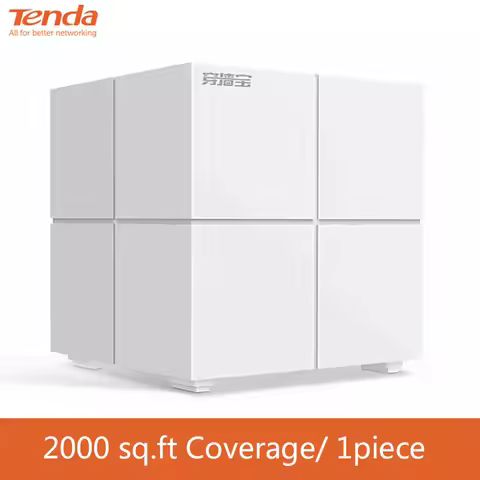 Tenda MW6 Nova Whole Home Mesh Wireless WiFi System with 11AC 2.4G/5.0GHz Wi-Fi 5G Router and Repeat