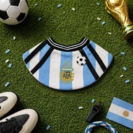 World Cup Football Pet Bib Cat Dog Saliva Towel Adjustable Football Theme Bib Pet Photo Decoration B