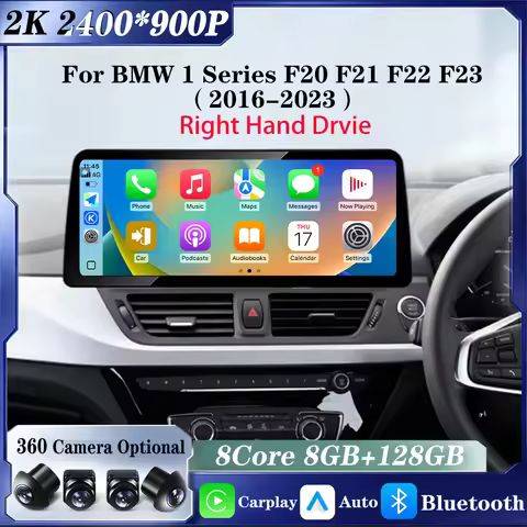 Android 16 Wireless Carplay Android Auto For BMW 1 Series F20 F21 F22 F23 2016-2023 Multimedia GPS A