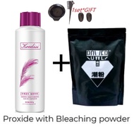 (FREE hair tools) Saloon Professional Bleaching bleach hair dye hair warna rambut Hair Developer Per