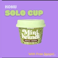 KONU Mini Krunch Cereal Jar Matcha Krunch Solo 60 grams Free spoon