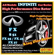 INFINITI FX35 FX37 FX50 S51 Disc Rotor Drilled Slotted / Pemutar Cakera Berprestasi Tinggi