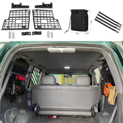 For Toyota Prado J90 J95 Land Cruiser LC90 LC95 1996-2002 5-door Trunk Window Molle Panel Cargo Orga