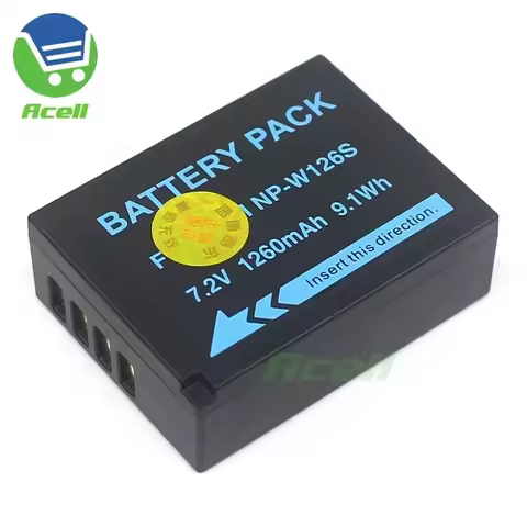 NP-W126S Replace Battery for FUJIFILM X-A3 X-A5 X-A7 X-A10 X-A20 X-E3 X-E4 X-E5 X-M1 X-H1 X-S10 X-T3