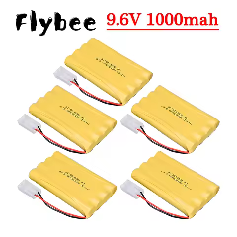 9.6v 1000mah NiCD Rechargeable Battery Pack With Tamiya Connector For Rc Car Truck Tank Boats Spare 