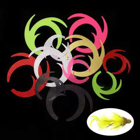 6PCS Fly Tying Silicone Wiggle DragonTails Jig Lures Pike Bass Saltwater Streamer Fishing Lures